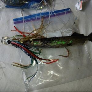 Multi-Color Fishing Lure with Green Holographic Body